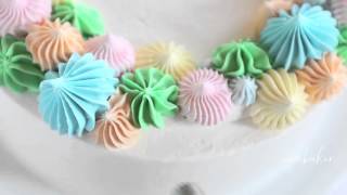 EASY Mothers Day Cake Using an Open Star Tip [upl. by Valerie]