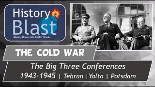 The Big Three Conferences  Tehran Yalta Potsdam  WW2 Ends Cold War Begins [upl. by Mogerly902]