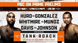 LIVE BOXING Tank vs Roach FIGHT NIGHT PRELIMS  Prime Video  TankRoach [upl. by Zaremski147]