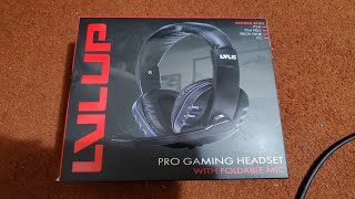 LVL Up Pro Gaming Headset With Foldable Mic Unboxing from Walgreens [upl. by Remmus322]