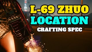 L69 ZHUO Shotgun Crafting Spec Location  Cyberpunk 2077 Guide [upl. by Oretos]