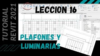 Aprendiendo Revit Lección 16 Plafones y luminarias [upl. by Dasa]