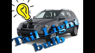 HOW TO CHANGE TAIL LIGHT BULB BMW X5 2007  2013 [upl. by Eylrahc389]