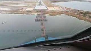 KLM Boeing B747400 Landing at New York JFK Cockpit view [upl. by Snowber]