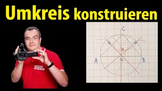 Umkreis konstruieren Mittelsenkrechte  Lehrerschmidt [upl. by Vyky]