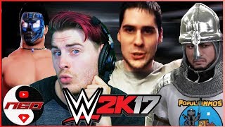 PopularMMOs amp Crusader vs BlackHeron amp Terroriser  YoutuberHeroes SemiFinal  WWE 2K17 s6e30 [upl. by Einnahc261]