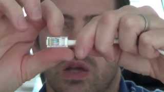 How to fit CAT 6 Ethernet Plugs RJ45 8P8C Cat6 [upl. by Haldi429]