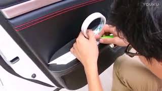 How to install Auto Door Armrest Panel Cover Trim for Honda Civic 2018 part 1 [upl. by Rechaba]