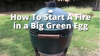 How to Build a Fire in the Big Green Egg  How to Light the Big Green Egg [upl. by Roshelle]