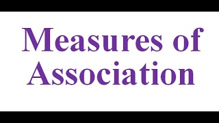 Measures of Association OR RR part one [upl. by Hemphill]