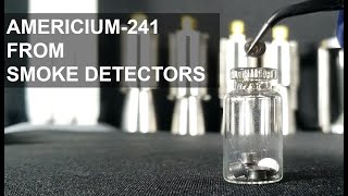 Alpha Particle Source Am241 from Smoke Detectors [upl. by Atnahsal]