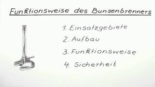 Funktionsweise des Bunsenbrenners  Chemie  Allgemeine und anorganische Chemie [upl. by Isiahi457]