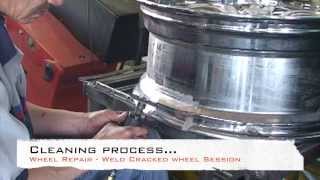 Wheel Repair  Cracked Rim Welding [upl. by Allecram]