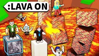 Roblox Admin BUILD to survive LAVA RISING [upl. by Niassuh]