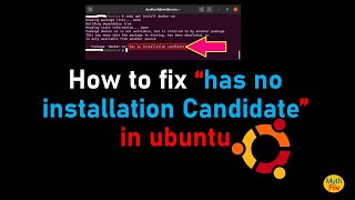 how to fix has no installation candidate in ubuntu [upl. by Aeriel]