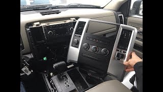 How To Remove The Dash Bezel on a Dodge Ram 1500 [upl. by Moriah]