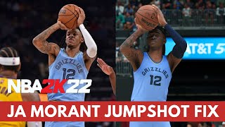 Ja Morant JUMPSHOT FIX NBA 2K22 [upl. by Jasen]