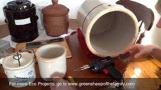 Repair Antique Crock For Fermentation [upl. by Rtoip807]