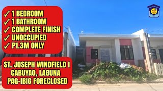 ST JOSEPH WINDFIELD 1  PAGIBIG FORECLOSED UNIT [upl. by Seth]