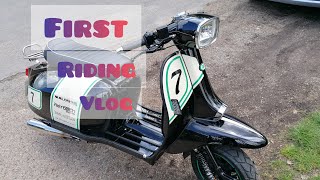 First Riding Vlog Scomadi Stage 4 TL200 Retrotech Racing [upl. by Aciras]