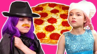 PRINCESS PIZZA PARTY 🍕 Malice Pranks Lilliana With Cheese  Princesses In Real Life  Kiddyzuzaa [upl. by Peter]