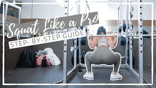 How to Use a Squat Rack  How to Squat  BEGINNERS GUIDE [upl. by Sirromal345]