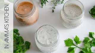 3 Quick amp Easy Yogurt Salad Dressing Recipes [upl. by Tufts]