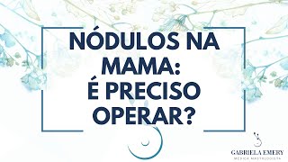 NÓDULO NA MAMA DEVO OPERAR [upl. by Diba]