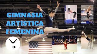 Los 4 aparatos de la GIMNASIA ARTÍSTICA FEMENINA 🤸🏾‍♀️ [upl. by Jansen]