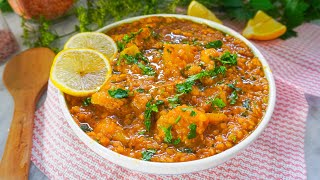 Vegan Red Lentil and Squash Curry  Easy One Pot Red Lentil Recipes [upl. by Valida389]