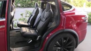 Model X 3rd row legroom for 6 seat configuration part 2 [upl. by Fasano715]