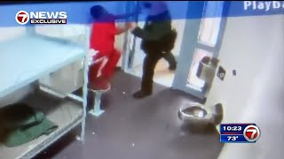 Exclusive Video shows detention deputy punching female inmate BSO review no misconduct [upl. by Koziara918]