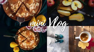 Bake with me  Vegan Almond Pear Cake  gluten free  vlog 1 [upl. by Kissiah104]