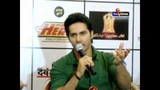 Varun Dhawan amp Nargis Fakhris Press Conference  Main Tera Hero Movie [upl. by Karen]