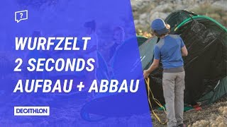 Wurfzelt 2 Seconds Aufbau  Abbau  Anleitung [upl. by Sikleb]