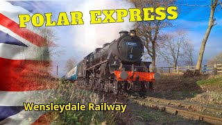 Polar Express at Wenslydale Railway December 2021 heritagerailway [upl. by Ahsienet]