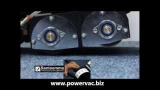 PowerVac Santoemma Charis Dual Carpet Scrubber [upl. by Eelhsa]