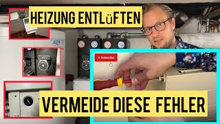 Heizung entlüften – Vermeide diese 3 Fehler ❗ Das wird immer vergessen SpezialTool vorgestellt [upl. by Ardnued]