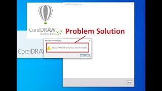 Problem solution CorelDraw X7 ILLEGAL SOFTWARE Your product has been disabled [upl. by Nigem]