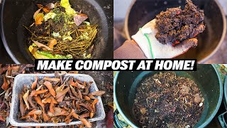 Compost Made Simple Create Rich Organic Compost at Home  Easy Gardening Tutorial [upl. by Aihsei]