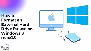 How To Format an External Hard Drive for use on Windows and macOS  Western Digital Support [upl. by Aubine]