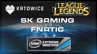 fnatic vs SK Gaming  Group B  IEM Katowice League of Legends Full HD [upl. by Anaitsirhc324]