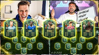 85 WINTER WILDCARD TOKEN PLAYER PICK SBB vs WAKEZ 🔥🔥 FIFA 23 Squad Builder Battle [upl. by Naujat]