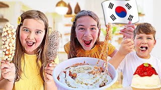 ONLY EATING Korean Food For 24 HOURS Challenge  JKrew [upl. by Bonner425]