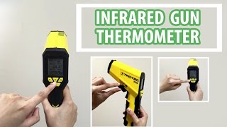 How to use Infrared Gun Thermometer Pyrometer with laser sighting  Vacker Global [upl. by Felicio]