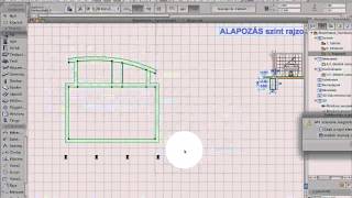 08 ArchiCAD Gyorstalpaló  Alapozás készítése [upl. by Linus]