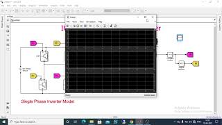 Single Phase PWM Inverter using MATLAB  Simulink [upl. by Katinka653]