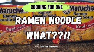 RAMEN NOODLE WHAT  COOKING FOR ONE [upl. by Dnalevelc]