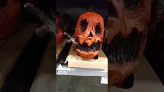 Scary Talking Pumpkin at Lowes  Halloween 2024 [upl. by Imelida]