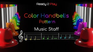 Handbells Color  Rhythm Pattern Staff [upl. by Siraval]